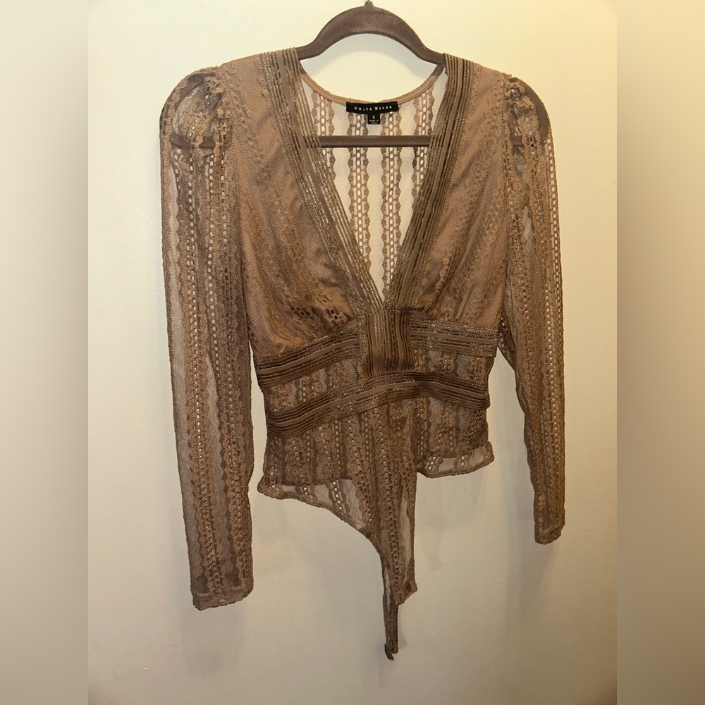 Elegant Lace V-Neck Top